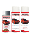 land rover range rover siberian silver aerosol spray car paint can with clear lacquer mbp 834