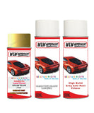 land rover range rover sicilian yellow aerosol spray car paint can with clear lacquer faw 954