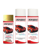 land rover range rover evoque sicilian yellow aerosol spray car paint can with clear lacquer faw 954