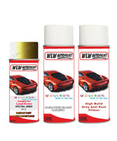 land rover range rover spectral amber aerosol spray car paint can with clear lacquer 813 667 fut