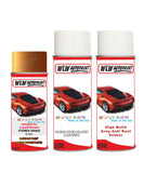 land rover range rover stormer orange aerosol spray car paint can with clear lacquer ean 932