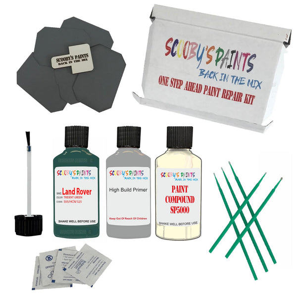 LAND ROVER TRIDENT GREEN Paint Code 505/HCN/325 Touch Up Paint Repair Detailing Kit