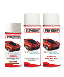 land rover range rover valloire pearl white aerosol spray car paint can with clear lacquer 665 926