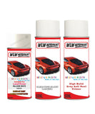 land rover range rover valloire white aerosol spray car paint can with clear lacquer nma 2355 nur