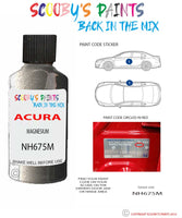 Paint For Acura Rsx Magnesium Code Nh675M Touch Up Scratch Stone Chip Repair