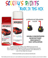 mazda mx6 blaze red aerosol spray car paint clear lacquer sq