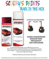 mazda 2 burgundy red aerosol spray car paint clear lacquer 40f