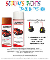 mazda mx5 chilli orange aerosol spray car paint clear lacquer 33j
