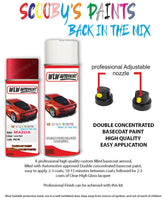 mazda mx6 laser red aerosol spray car paint clear lacquer nx