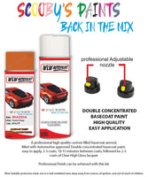 mazda cx3 passion orange aerosol spray car paint clear lacquer 27y