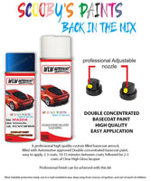 mazda 5 performance blue aerosol spray car paint clear lacquer 3cvcwwa