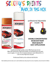 mazda 2 spicy orange aerosol spray car paint clear lacquer 25t