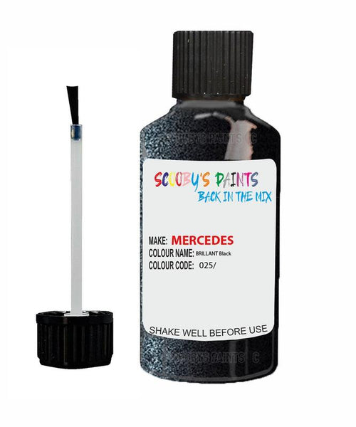 mercedes sl class brillant black code 25025 touch up paint 1998 2008 Scratch Stone Chip Repair 