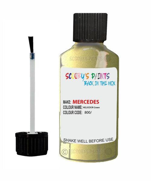 mercedes c class heliodor green code 800800 touch up paint 2000 2005 Scratch Stone Chip Repair 