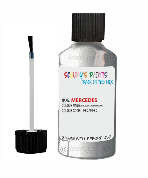 mercedes glc class iridium silver code 775 9775 775 9775 touch up paint 2003 2020 Scratch Stone Chip Repair 