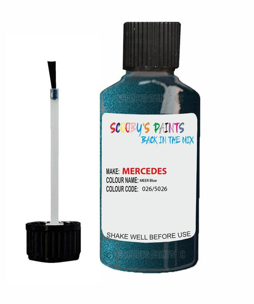 mercedes sl class meer blue code 26 5026 026 5026 touch up paint 1998 2020 Scratch Stone Chip Repair 