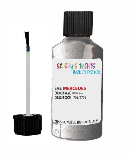 mercedes a class mond silver code 706 9706 706 9706 touch up paint 1998 2002 Scratch Stone Chip Repair 