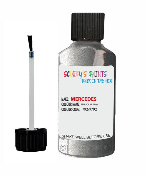 mercedes mlc class palladium silver code 792 9792 792 9792 touch up paint 2007 2018 Scratch Stone Chip Repair 