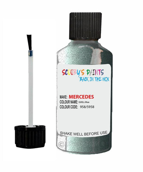 mercedes a class quell blue code 958 5958 958 5958 touch up paint 2004 2005 Scratch Stone Chip Repair 