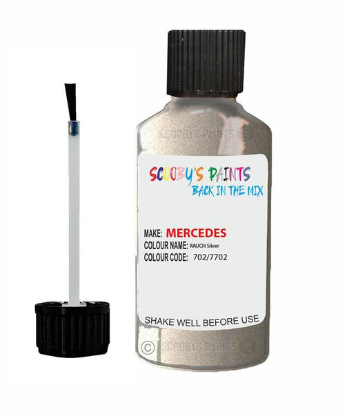 mercedes m class rauch silver code 702 7702 702 7702 touch up paint 1990 2000 Scratch Stone Chip Repair 