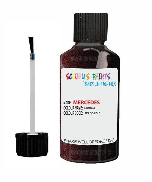 mercedes cls class rubin black code 897 9897 897 9897 touch up paint 2013 2020 Scratch Stone Chip Repair 