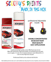 mini cooper paceman blazing red aerosol spray car paint clear lacquer wb63