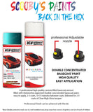 mini one caribbean aqua aerosol spray car paint clear lacquer wc2e
