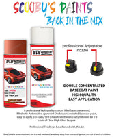 mini cooper s convertible hot orange aerosol spray car paint clear lacquer wa26