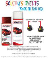 mini one cabrio nightfire red aerosol spray car paint clear lacquer 857