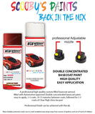 mini cooper cabrio nightfire red aerosol spray car paint clear lacquer 857