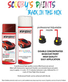 mini cooper nightfire red aerosol spray car paint clear lacquer 857