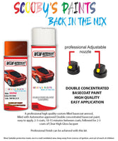 mini cooper cabrio spice orange aerosol spray car paint clear lacquer wb23