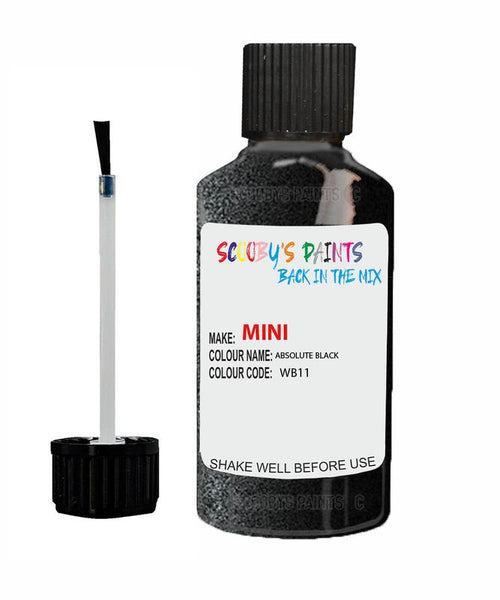 mini one absolute black code wb11 touch up paint 2010 2016 Scratch Stone Chip Repair 