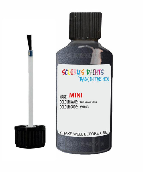 mini cooper coupe high class grey code wb43 touch up paint 2011 2015 Scratch Stone Chip Repair 