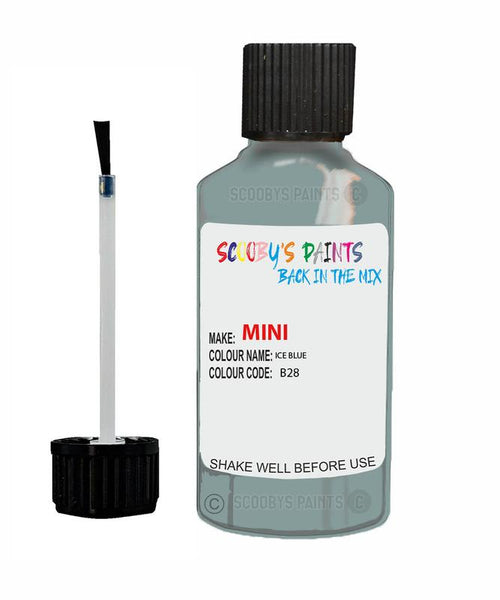 mini cooper s ice blue code b28 touch up paint 2011 2019 Scratch Stone Chip Repair 