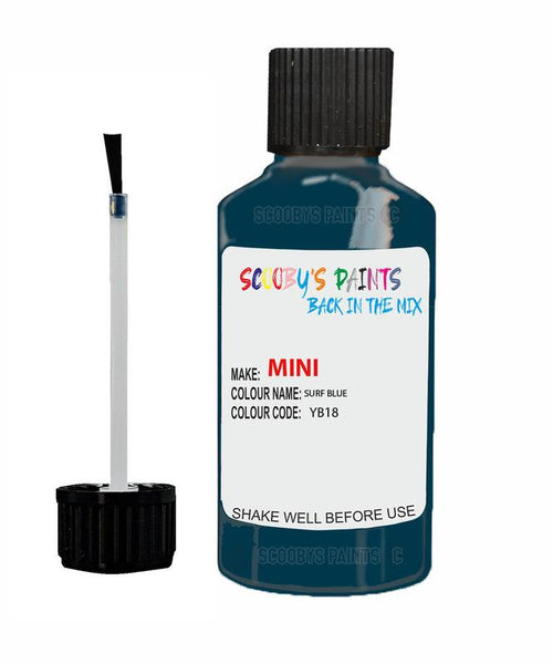 mini cooper s surf blue code yb18 touch up paint 2010 2013 Scratch Stone Chip Repair 