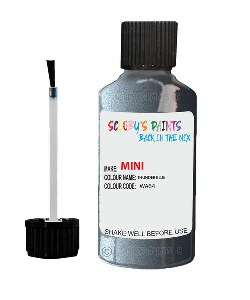 mini cooper s thunder blue code wa64 touch up paint 2007 2007 Scratch Stone Chip Repair 