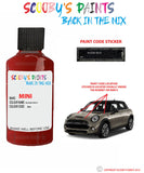 mini cooper s blazing red ii paint code location sticker plate b83 touch up paint