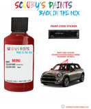 mini colorado blazing red paint code location sticker plate wb63 touch up paint