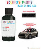 mini cooper brewster green paint code location sticker plate t42 touch up paint