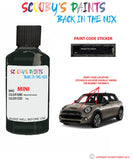 mini cooper s brewster green paint code location sticker plate t42 touch up paint