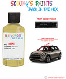 mini cooper bright yellow paint code location sticker plate yb17 touch up paint