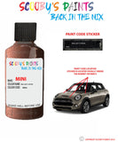 mini cooper brillant copper paint code location sticker plate wb60 touch up paint