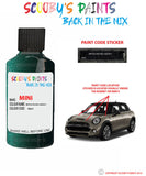 mini cooper s british racing green v paint code location sticker plate wa67 touch up paint