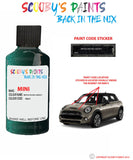 mini cooper british racing green v paint code location sticker plate wa67 touch up paint