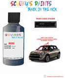 mini cooper converible cool blue paint code location sticker plate wa27 touch up paint