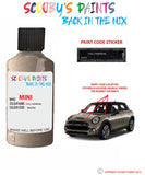 mini jcw cool champagne paint code location sticker plate bu0709 touch up paint