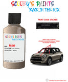 mini cooper cool champagne paint code location sticker plate bu0709 touch up paint