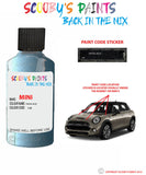 mini cooper digital blue paint code location sticker plate c2b touch up paint