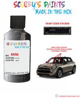 mini cooper s earl grey paint code location sticker plate wc2f touch up paint